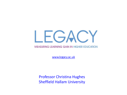 Professor Christina Hughes Sheffield Hallam University