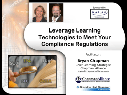 Leverage Learning Technologies to Meet Your Compliance