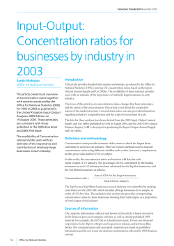 Concentration - Office for National Statistics