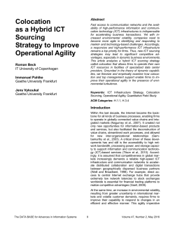 Colocation as a Hybrid ICT Sourcing Strategy to