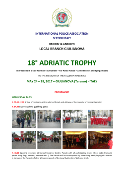 28, 2017 &ndash; GIULIANOVA