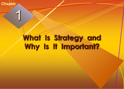 Chapter 1-What is Strategy