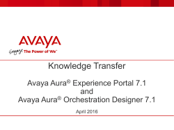 - Avaya DevConnect