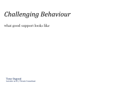 Challenging Behaviour