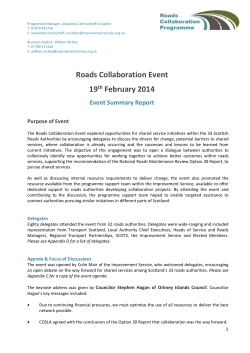 Event Summary - Improvement Service