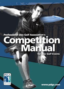 the Official PDGA 2013 Competition