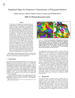 Simplicial Maps for Progressive Transmission of Polygonal Surfaces