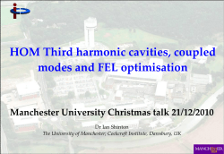 Slides - Indico - The University of Manchester