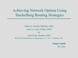 Achieving Network Optima Using Stackelberg Routing Strategies