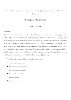 Participant Observation