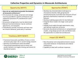 Second, I thought that I would also say some things about the MESO