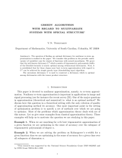Greedy algorithms with regard to multivariate systems with special