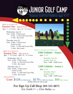 09 Junior Golf Camp