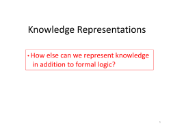 Knowledge Representations