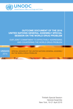 UNGASS outcome document - United Nations Office on Drugs and