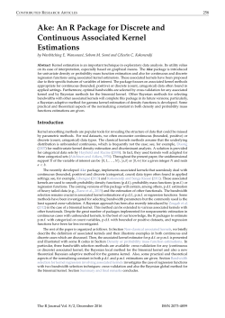 Ake: An R Package for Discrete and Continuous