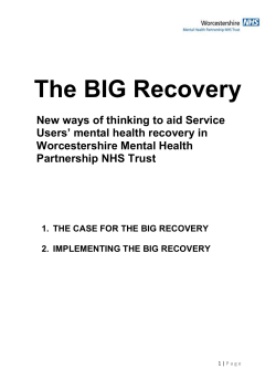 Big Recovery - Community First