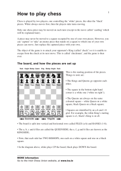 How to play chess - Irish Chess Union