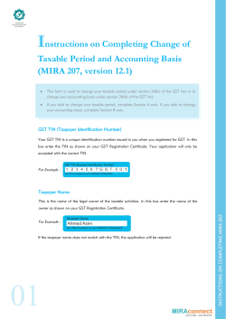 Instructions on Completing Change of Taxable Period and