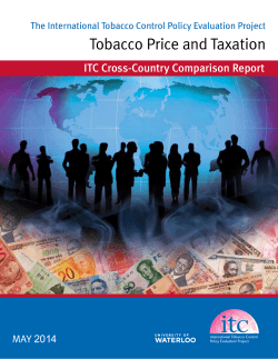Tobacco Price and Taxation