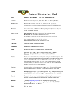 Southeast District Archery Match