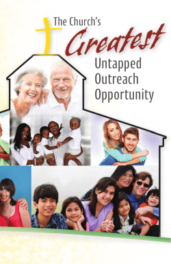 The Church`s Greatest Untapped Outreach Opportunity