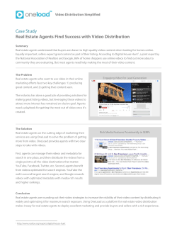 Case Study Real Estate Agents Find Success with Video