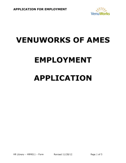 Employment Application Form