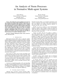 An Analysis of Norm Processes in Normative Multi
