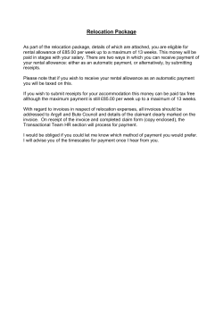 Relocation Package - Argyll and Bute Council