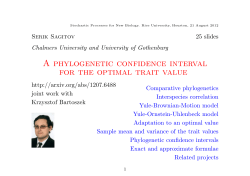 A phylogenetic confidence interval for the optimal trait value