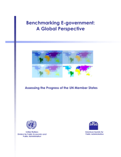 Benchmarking E-government: A Global Perspective (2002)