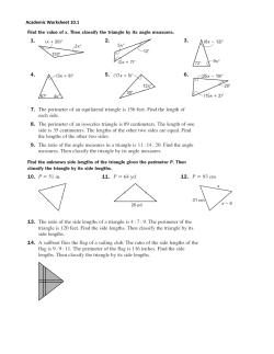 Academic Worksheet 10.1 Academic Triangle Theorem Worksheet