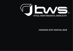 style. performance. simplicity. aeneema kite manual 2016