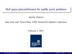 Null space preconditioners for saddle point problems