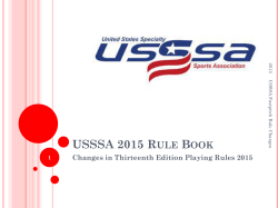 2015 Rule Changes