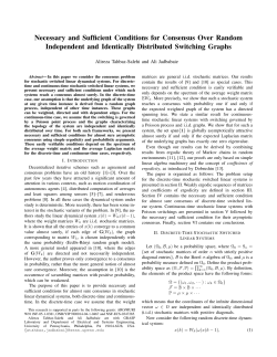 Necessary and Sufficient Conditions for