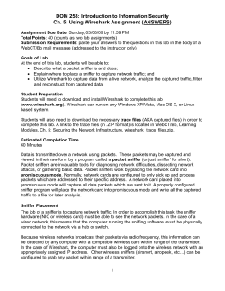Ch. 5: Using Wireshark Assignment (ANSWERS)