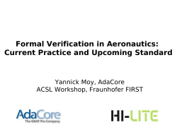 Formal Methods - Frama-C