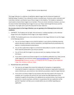 Image Collection License Agreement The Image Collection is a