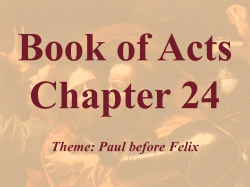 Acts Chapter 24 - Bible Study Resource Center