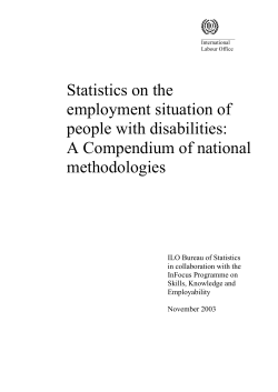 Statistics on the employment situation of people with