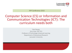 (CS) OR INFORMATION AND COMMUNICATION