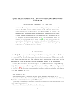 Quasi-stationarity for a non-conservative evolution