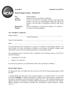 Drug-Testing Consent Division II Form 08