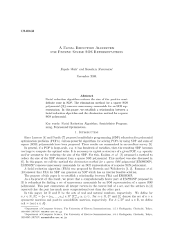 A Facial Reduction Algorithm for Finding Sparse SOS Representations