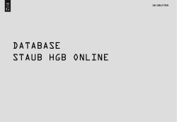 Staub HGB Online