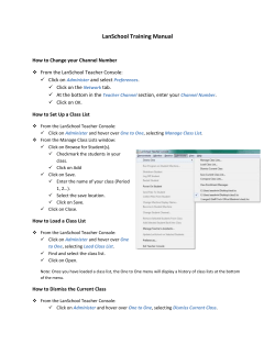 LanSchool Training Manual