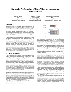 Dynamic Prefetching of Data Tiles for Interactive Visualization