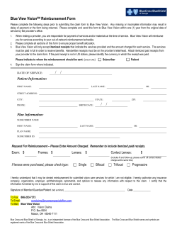 Out-Of-Network Claim Form - Athens